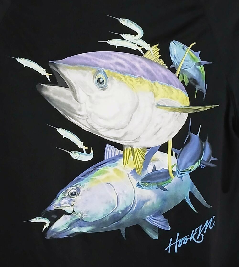 Bimini Bay Outfitters Hook M Men's Long Sleeve Performance Fishing Shirt Black